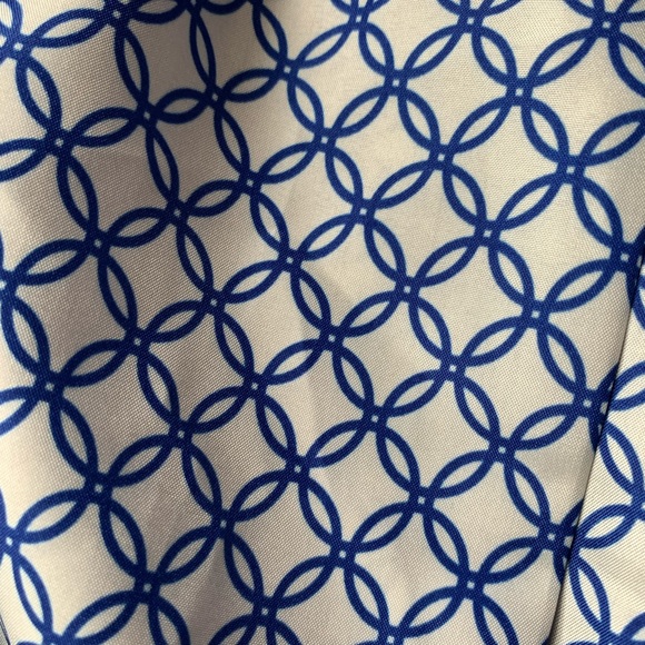 The limited cobalt blue one button cotton polyester blazer geometric circle sz S - Picture 9 of 12